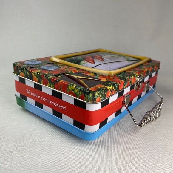 *RARE* Vintage WIZARD OF OZ "RUBY SLIPPERS" Television Tin LUNCH BOX! Vandor TV - Picture 10 of 14